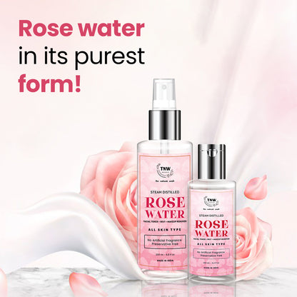 Steam Distilled Pure Rose Water - (Free from Artificial Fragrance & Alcohol)