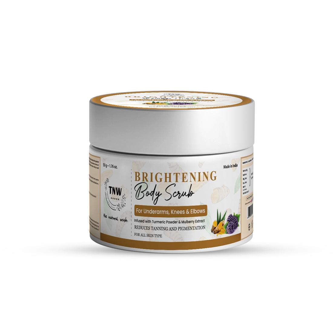 Brightening Body Scrub for Brightened Underarms, Knees, and Elbows.