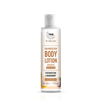 Sun Protection Body Lotion with SPF 30 .