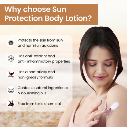 Sun Protection Body Lotion with SPF 30 .