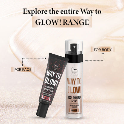 Way to Glow Body Shimmer Spray for Nourishes skin & Enhance skin texture .