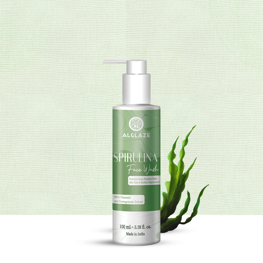 SPIRULINA FACE WASH With Spirulina Algae & Niacinamide By TNW