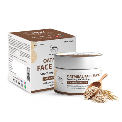 Oatmeal Soothing & Calming Facemask for Cleansed and Glowing Skin .