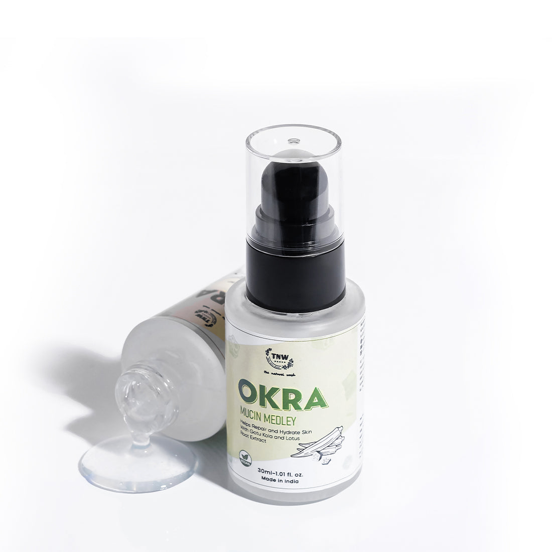 Okra Mucin Medley For Long-lasting Moisturized Skin.