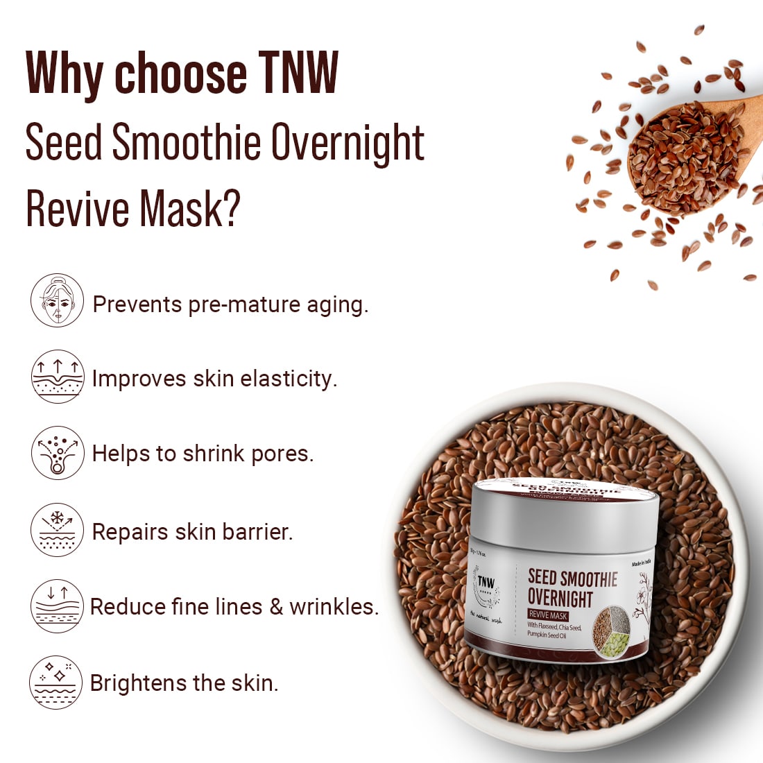 Seed Smoothie Overnight Revive Mask for Deep Moisturization