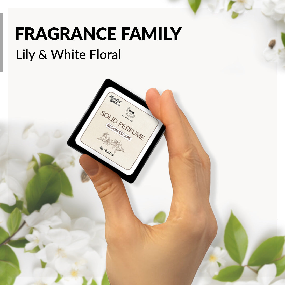 Floral Scent Solid Perfume with Long-Lasting Fragrance