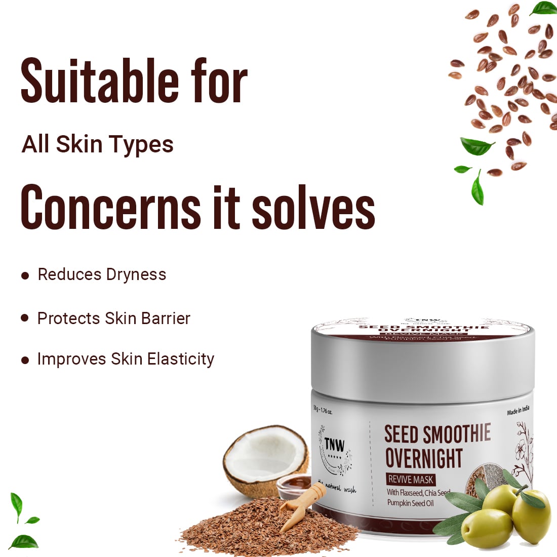 Seed Smoothie Overnight Revive Mask for Deep Moisturization