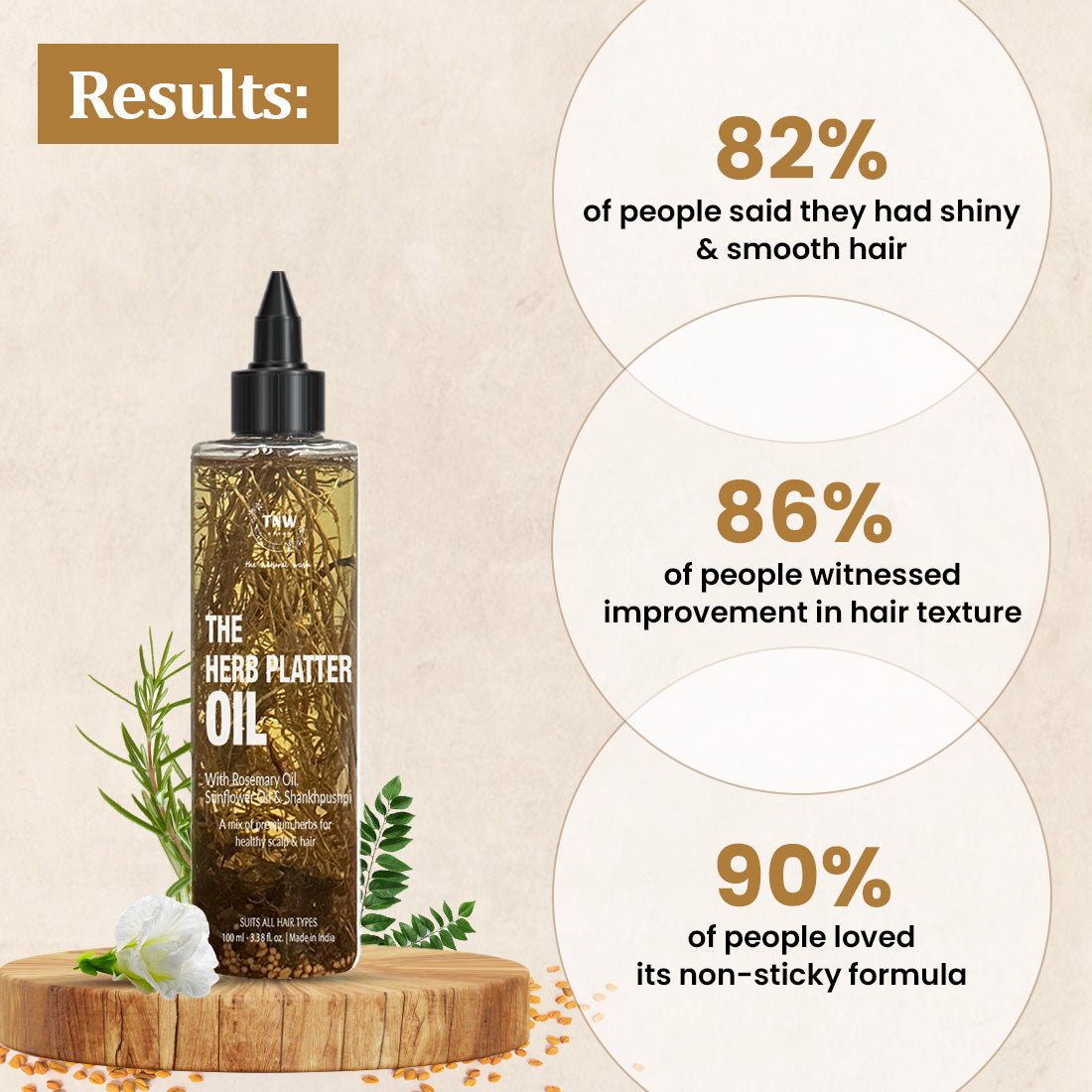 The Herb Platter Oil for healthier hair .