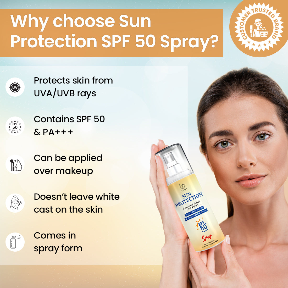 Sun Protection Spf 50 Spray.