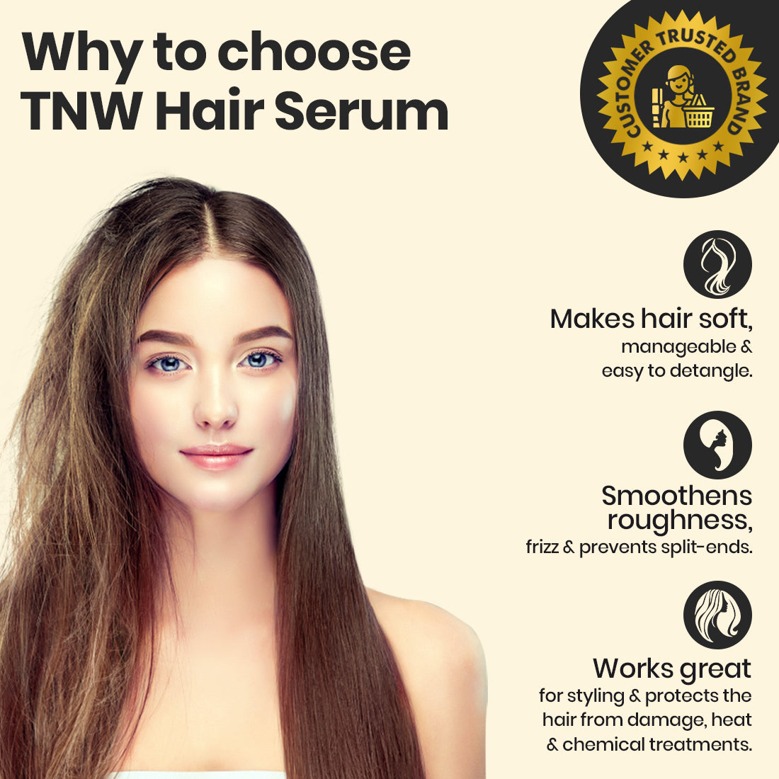 Black Seed Hair Serum- An Anti-Frizz Natural Styling Serum (Paraben-Free)