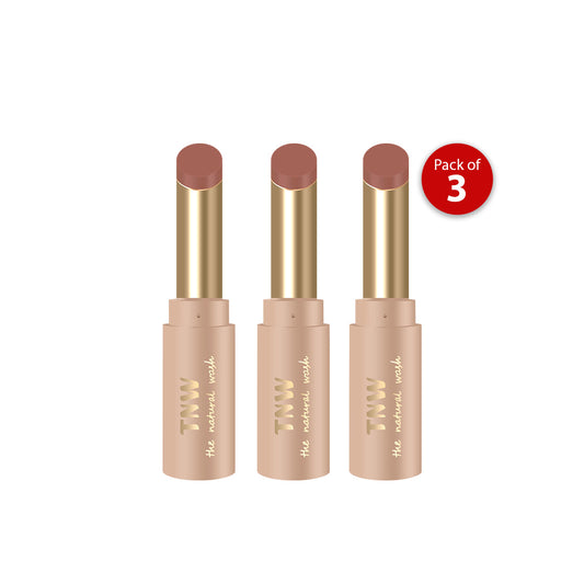 Buy 1 Get 3 SILKY MATTE  LIP COLOUR (02 Earthy Brown)