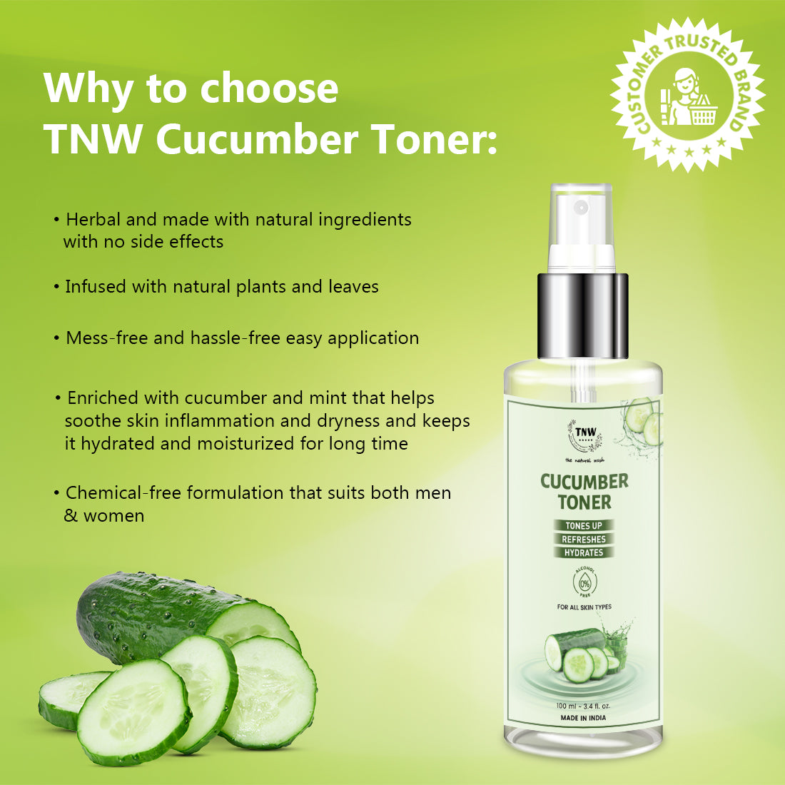 Cucumber Toner (Toner & Makeup Remover).