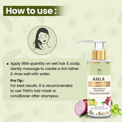 Amla Shampoo (Anti-Hair Fall Shampoo with Natural Ingredients).