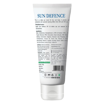 Sun Defence SPF 50 Cream (Paraben Free)