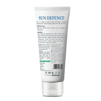 Sun Defence SPF 50 Cream (Paraben Free).