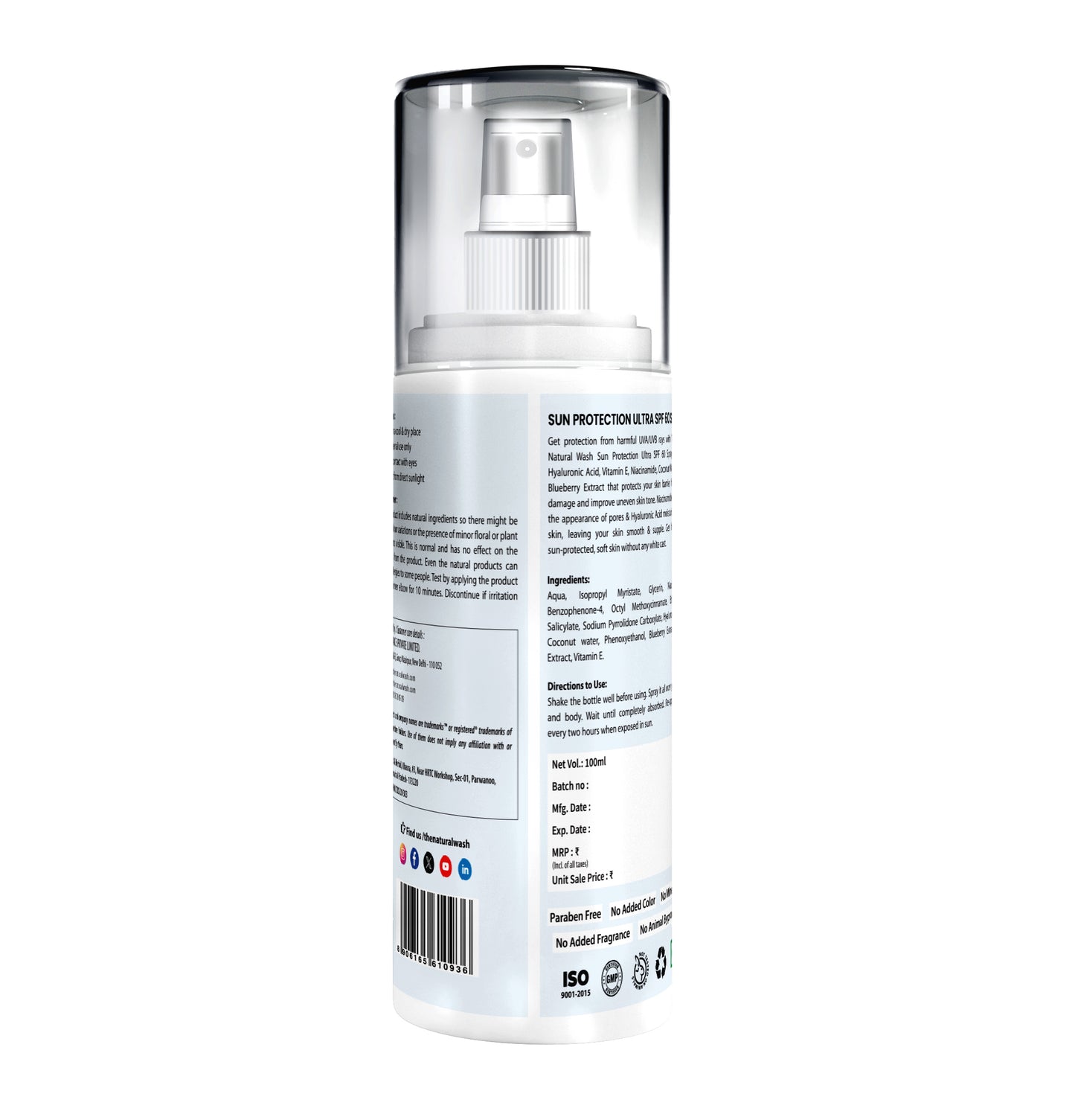 SUN Protection ULTRA SPF 60 SPRAY With Niacinamide & Hyaluronic Acid | For Ultra Sun Protection Against UVA/UVB.