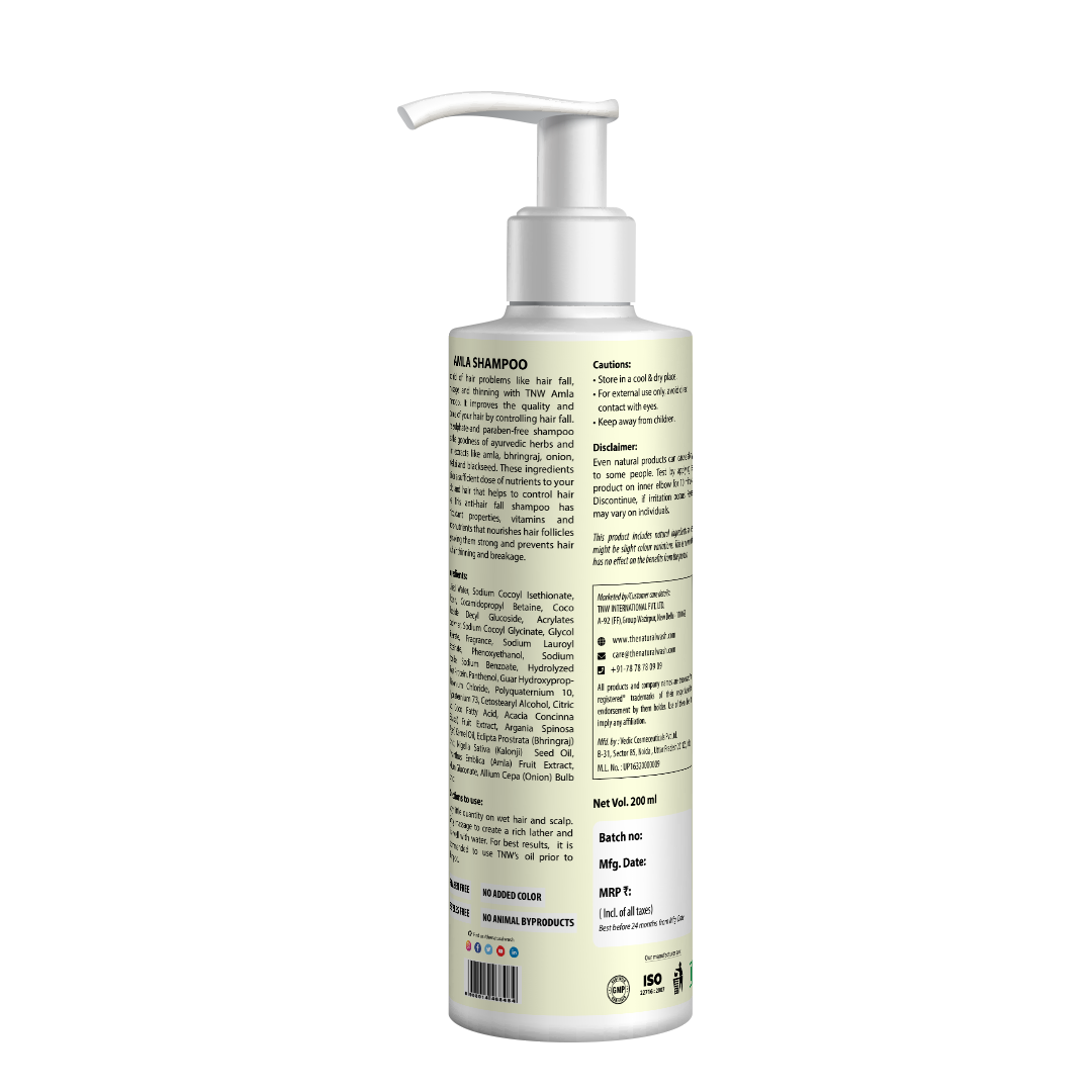 Amla Shampoo (Anti-Hair Fall Shampoo with Natural Ingredients).