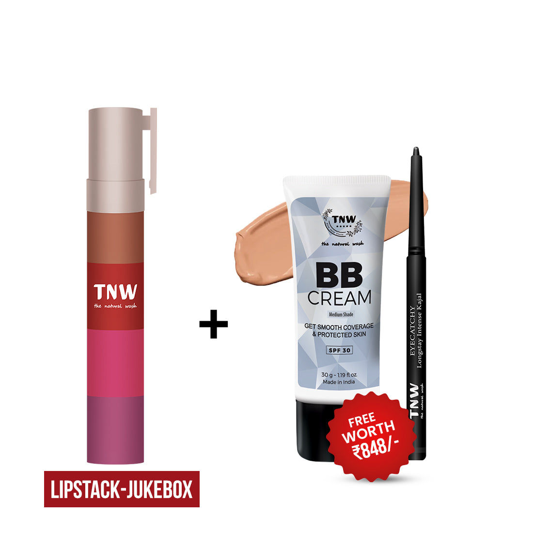 BUY LIPSTACK, GET BB CREAM & KAJAL FREE