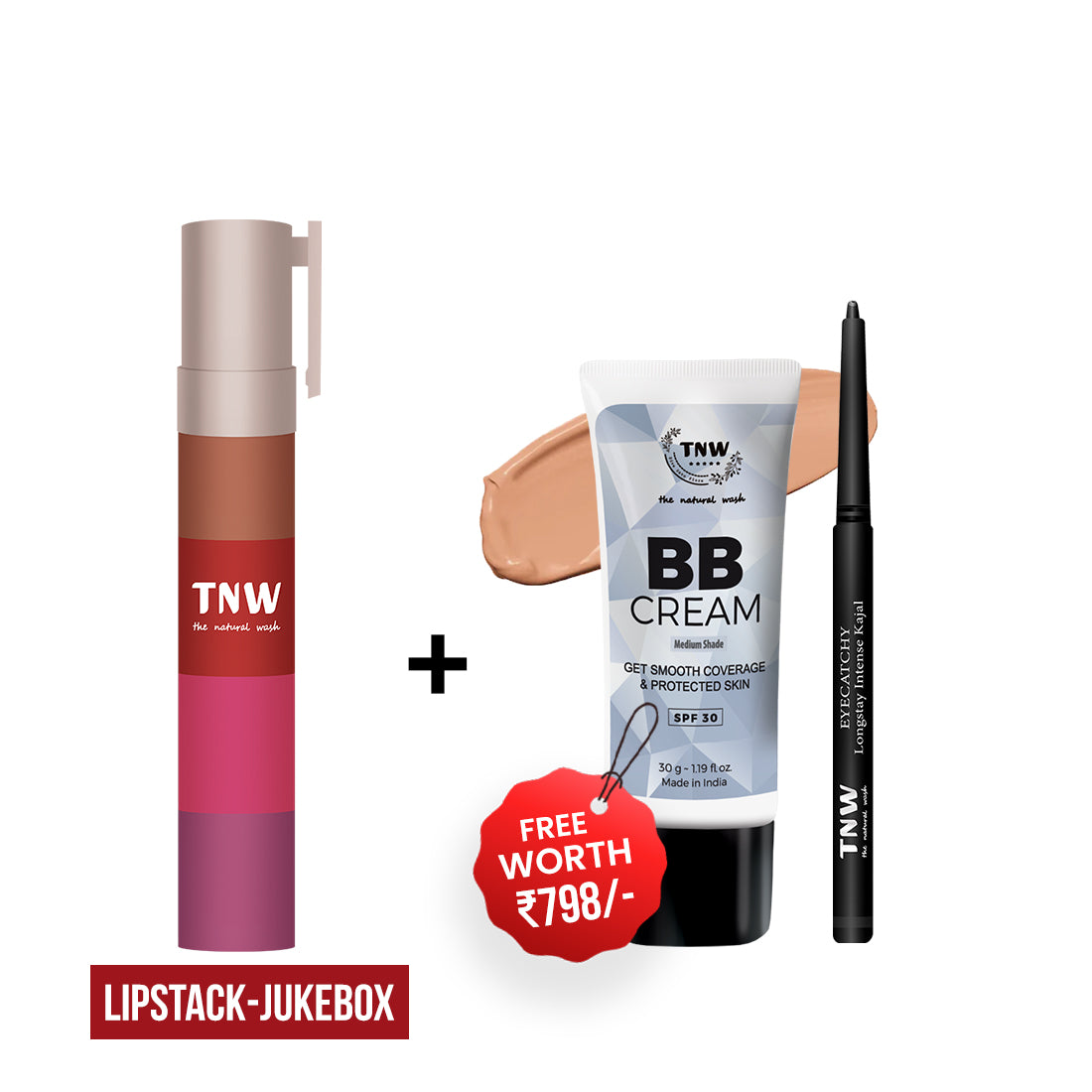 BUY LIPSTACK, GET BB CREAM & KAJAL FREE