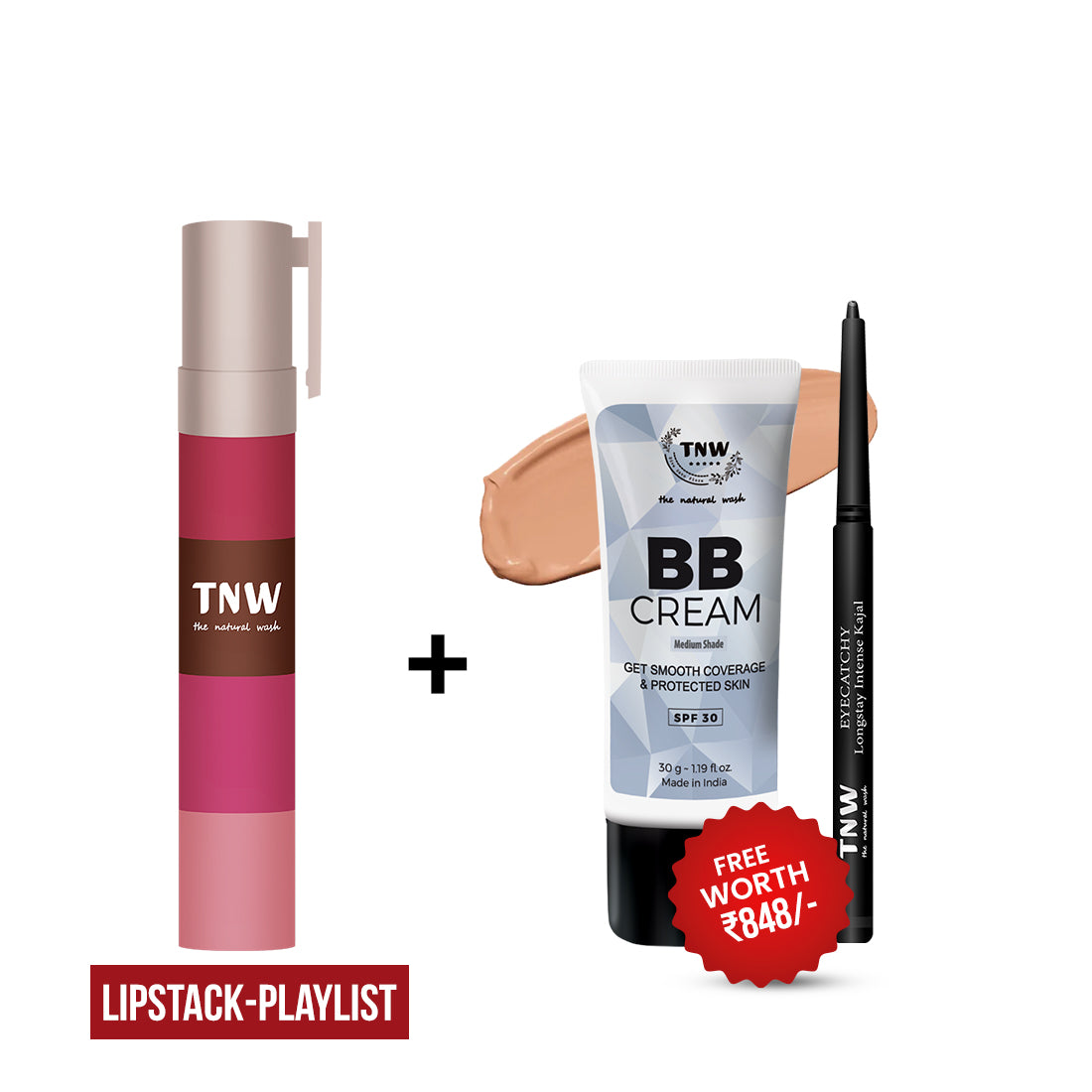 BUY LIPSTACK, GET BB CREAM & KAJAL FREE