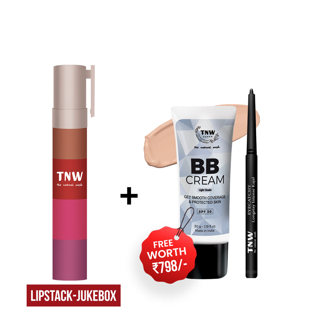 BUY LIPSTACK, GET BB CREAM & KAJAL FREE