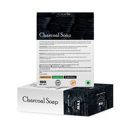 Charcoal Soap - Handmade Soap For Face & Body ( Paraben/ Sulphate/ Dye/ Silicon Free)