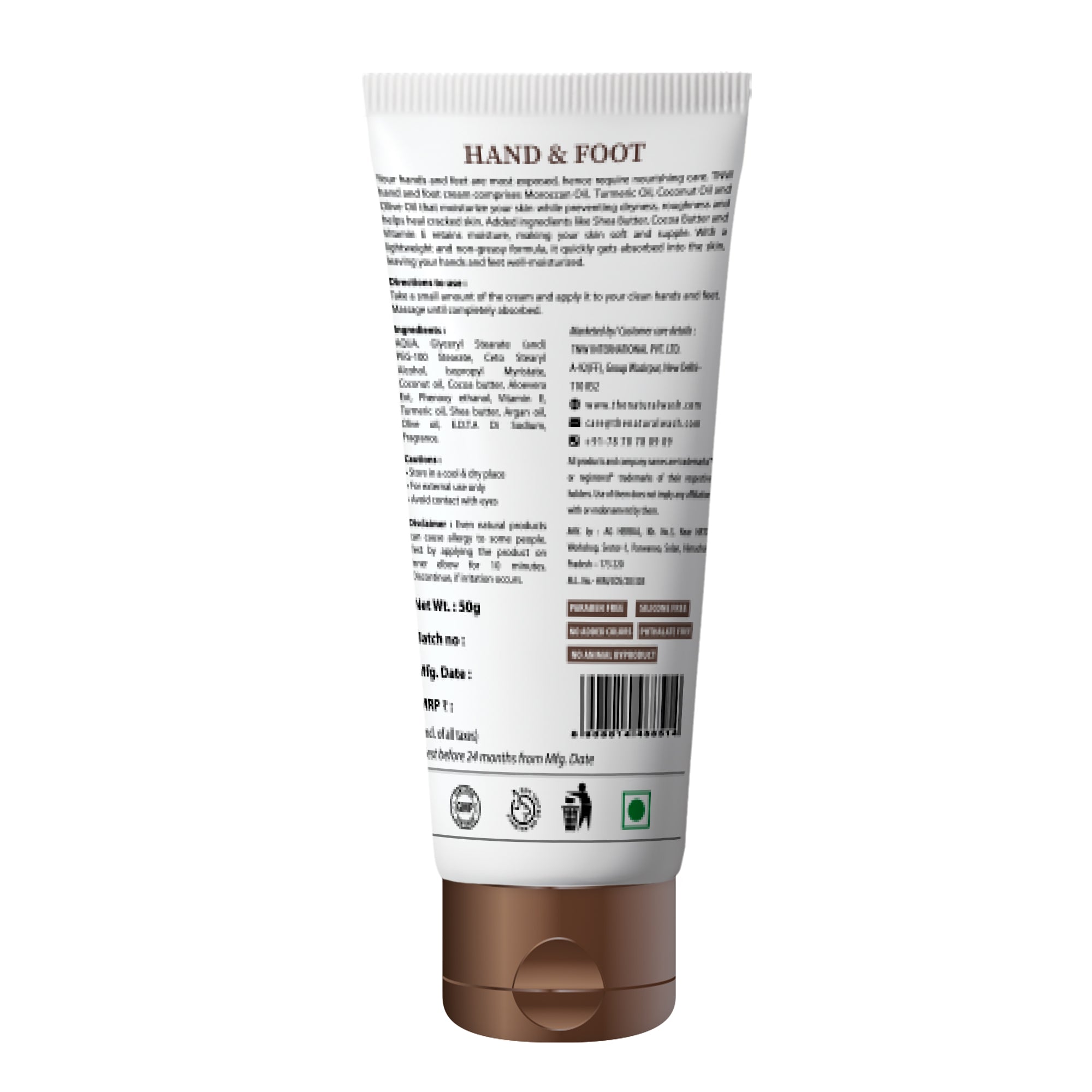 Hand and Foot Cream for Nourished Hand & Feet  ( Non-Sticky and Quick Absorbing ).