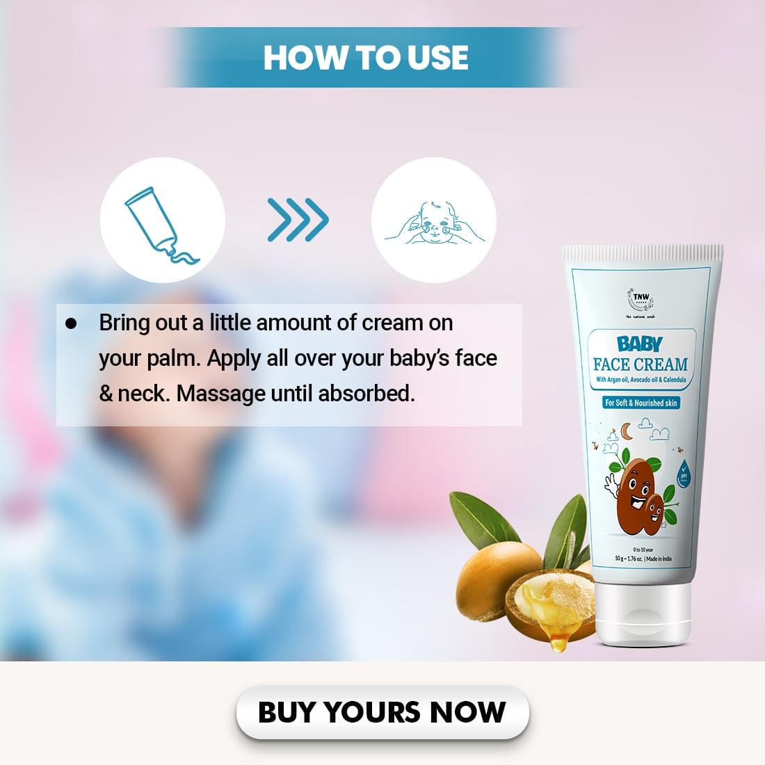 Baby Face Cream for Soft Skin