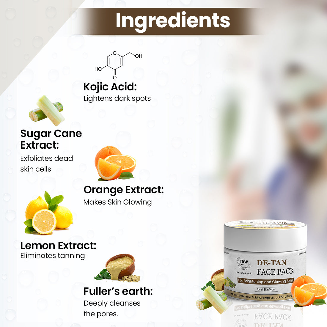 D-Tan Face Pack Ingredients