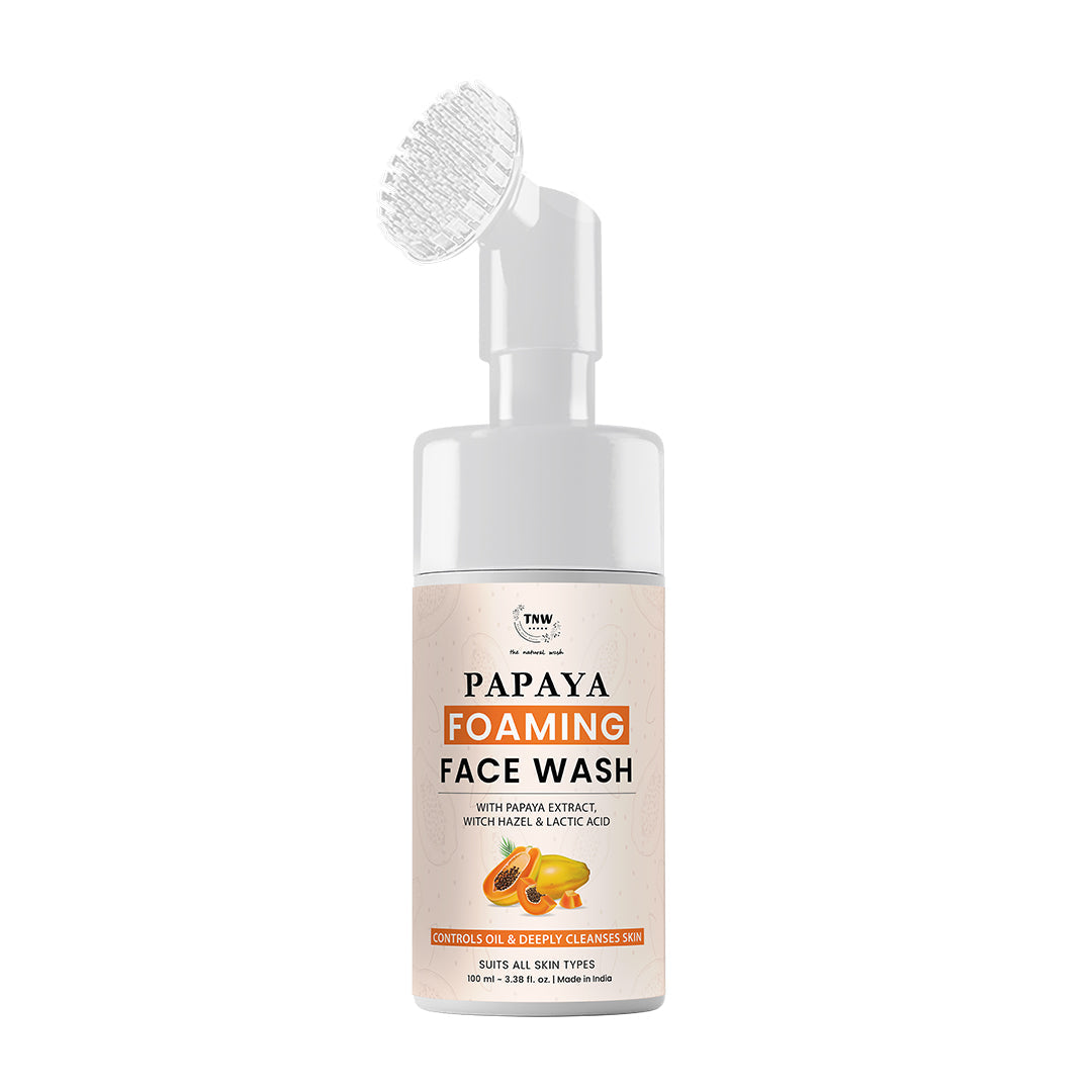 Papaya Foaming Face Wash with Lactic Acid & Panthenol.