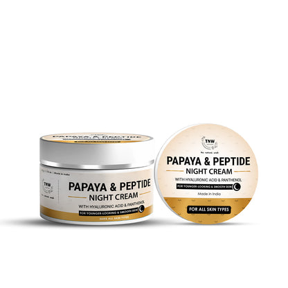 Papaya & Peptide Night Cream for Healthy Skin.