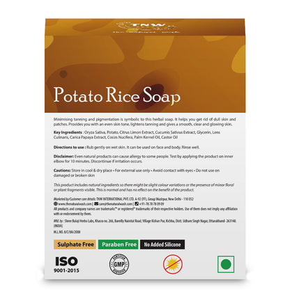 Potato Rice Soap - Handmade Soap For Face & Body ( Paraben/ Sulphate/ Dye/ Silicon Free).