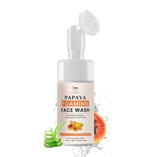 Papaya Foaming Face Wash with Lactic Acid & Panthenol