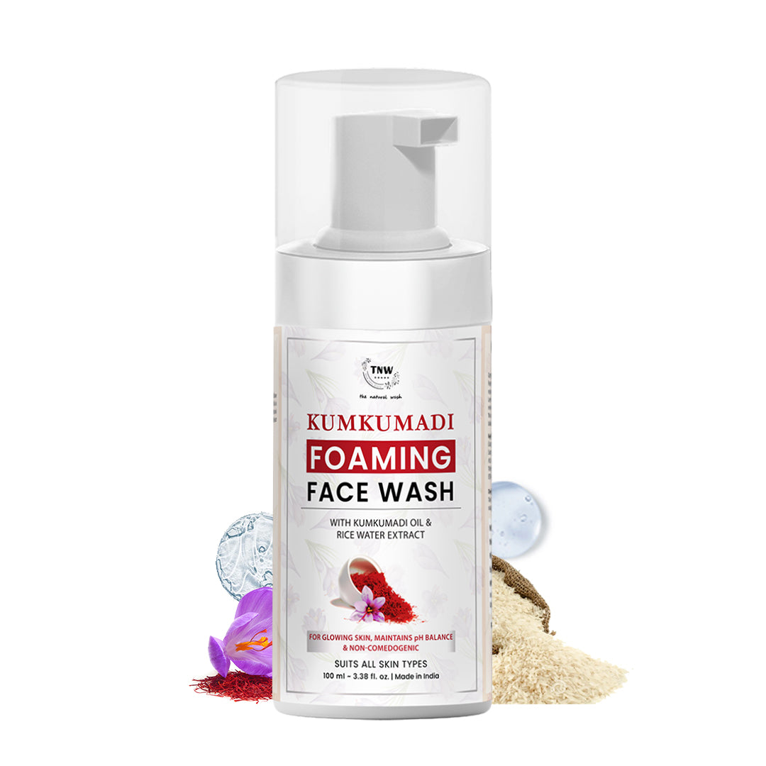 Kumkumadi Foaming Face Wash for Glowing Skin.