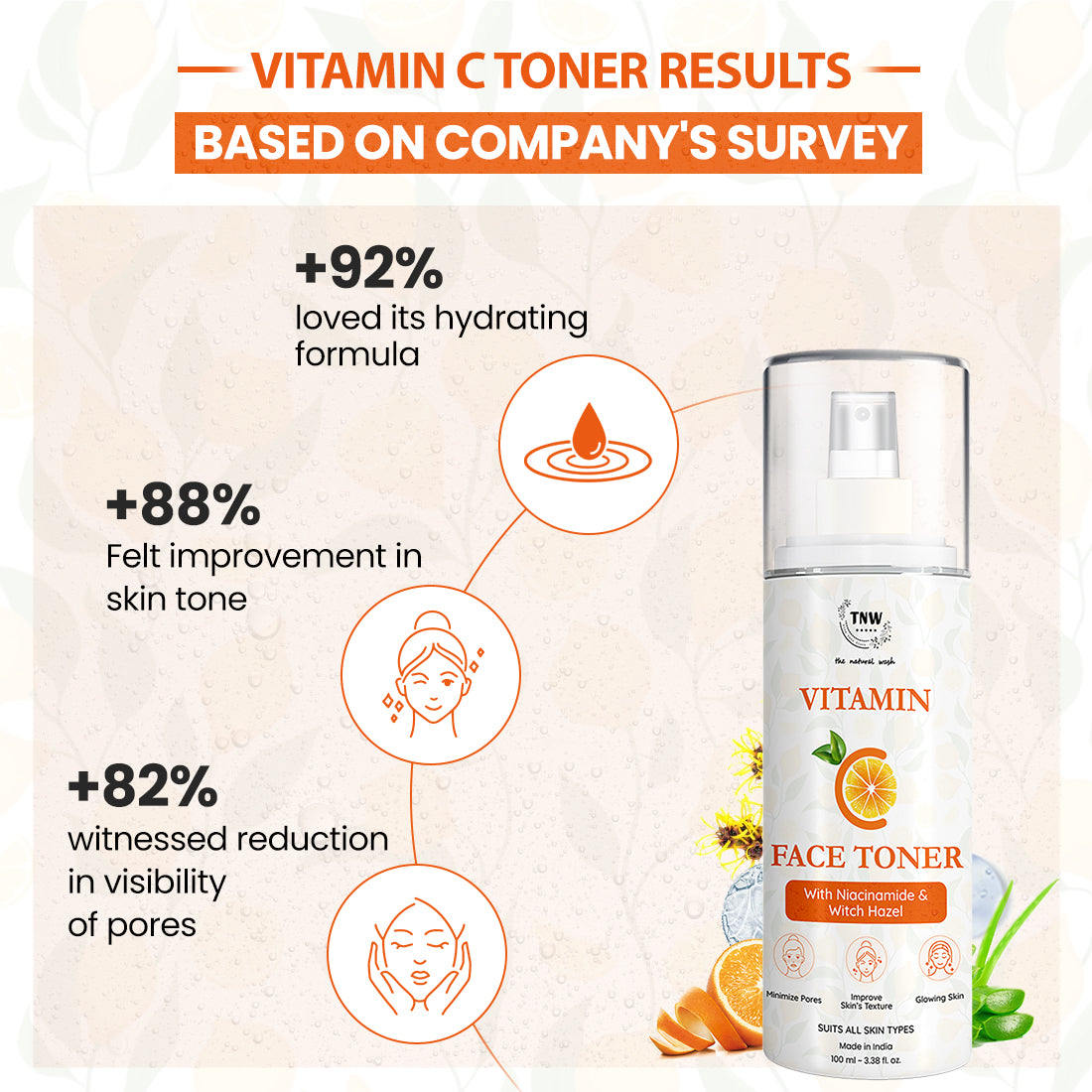 Vitamin C Toner with Niacinamide & Witch Hazel