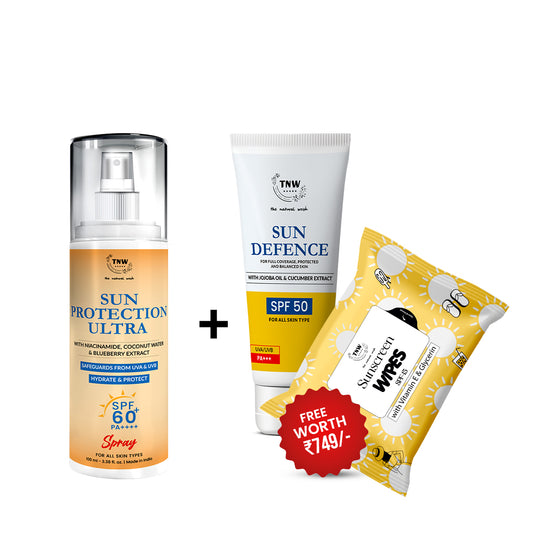 PAY FOR SPF 60 SPRAY. GET SPF 50 CREAM + WIPES FREE