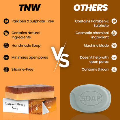 TNW Oats and Honey Soap vs Other Soap