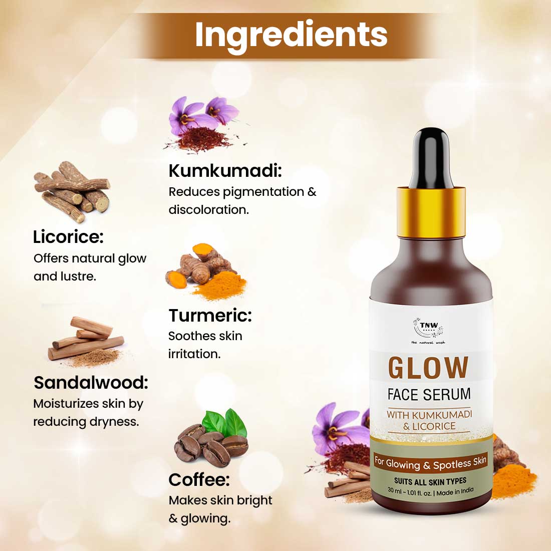 kumkumadi Glow Face Serum for Radiance